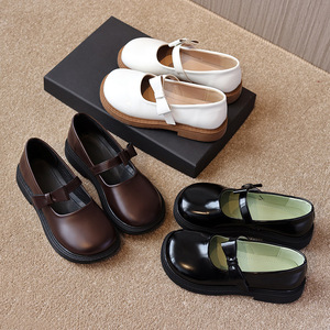 Zapatos de Cuero Mary <span class=keywords><strong>Jane</strong></span> para Niñas, con Suela Suave y Lazo, Estilo Princesa, para Venta al Por Mayor, OEM/ODM - Product Image 2