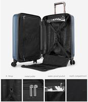 Chariot externe de voyage anti-rayures en polycarbonate de haute qualité ensemble de bagages PC en stock en liquidation