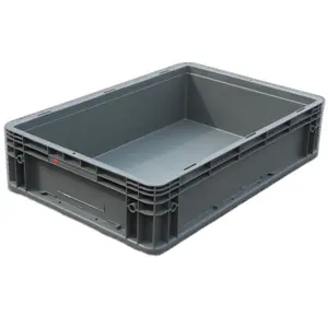 NEXARA 600-147 Stackable Heavy-Duty Plastic Crates Customizable Logistics Boxes in Various Sizes for Different Scenarios