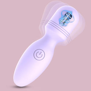 Delove Bowling Mini Stick 10 frekuensi USB isi ulang tongkat pijat wanita menyenangkan kecil AV <span class=keywords><strong>Vibrator</strong></span> untuk dewasa - Product Image 6