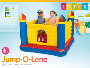 Castillo <span class=keywords><strong>Inflable</strong></span> para Niños <span class=keywords><strong>Intex</strong></span> 48259, Piscina Cuadrada con Diseño de Castillo <span class=keywords><strong>Inflable</strong></span> para Jugar al Aire Libre - Product Image 3