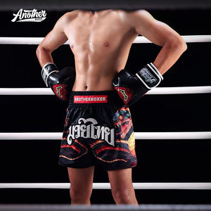 Pantalones Cortos <span class=keywords><strong>de</strong></span> Boxeo Muay Thai Personalizados, Pantalones Cortos <span class=keywords><strong>de</strong></span> Kickboxing Transpirables para <span class=keywords><strong>Hombre</strong></span> y Mujer, Pantalones Cortos <span class=keywords><strong>de</strong></span> MMA, Pantalones Cortos <span class=keywords><strong>de</strong></span> Kickboxing Muay Thai - Product Image 3