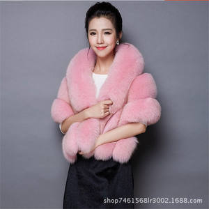 Écharpe en fausse fourrure de renard, nouvelle conception, chaude et thermique pour l'hiver, écharpes et châles à carreaux pour femmes - Product Image 4