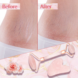 2025 mujeres de lujo Venta caliente BeautifulGHM 100% <span class=keywords><strong>cuarzo</strong></span> <span class=keywords><strong>rosa</strong></span> piedra Gua Sha para regalo - Product Image 4