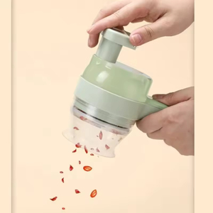Hachoir manuel pour fruits et légumes, avec lame en acier inoxydable et récipient, pour gingembre, ail, piment, oignon, outil de découpe pour la cuisine - Product Image 4