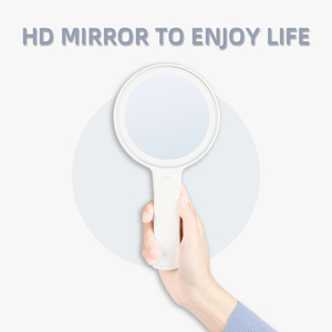 Vòng cầm tay Gương trang điểm công cụ màu đen mỹ phẩm tay gương với ánh sáng Single Side LED Vanity gương - Product Image 2