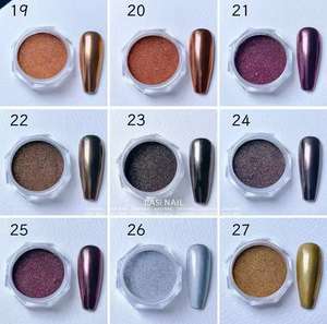 Poudre de miroir de chrome de pigment de friction de <span class=keywords><strong>sirène</strong></span> d'<span class=keywords><strong>ongle</strong></span> <span class=keywords><strong>effet</strong></span> miroir vente en gros - Product Image 5