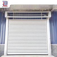 Portes de garage à enroulement rapide en aluminium avec isolation thermique en mousse PU, portes automatiques en aluminium à spirale rapide