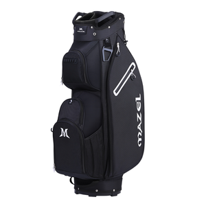 Bolsa de Golf Negra de Tela Oxford y Poliéster, con Múltiples Compartimentos, Cierre de Cremallera, para Adultos, Gran Capacidad, Ligera, Normalmente Impermeable - Product Image 1