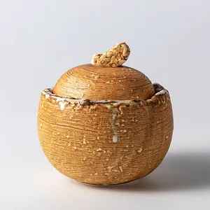 Keramik Marke Skandi navis che Retro natürliche zufällige gelbe Brasilien Geschirr setzt Dierwar Set Ton Keramik Teller Geschirr