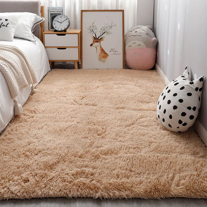 Moderne Teppiche und Teppiche Wohnzimmer großflächigen Teppich für zu Hause benutzer definierte dekorative Plüsch ist weichen grauen Teppich Schlafzimmer Alf ombras Peluda