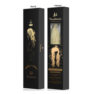 Custom Hair Extension Box Hair Packaging Boxes With Window