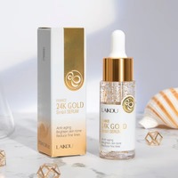 Sérum facial à l'essence d'escargot doré 24 carats OEM/ODM, unifie le teint, lisse les rides, sérum facial à l'escargot doré 24 carats