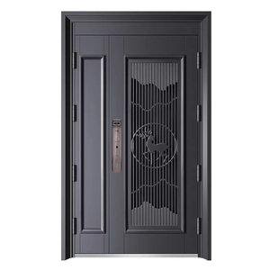 <span class=keywords><strong>Porte</strong></span> <span class=keywords><strong>d</strong></span>'<span class=keywords><strong>entrée</strong></span> extérieure en acier <span class=keywords><strong>imitation</strong></span> bronze moderne de sécurité pour maison principale CBMMART - Product Image 5