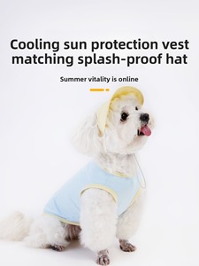 Wholesale Custom Breathable Pet Harness Vest Cool Summer Dog Clothing Fashion Casual Puppy <b>Clothes</b> Small Medium OEM - Product Image 1