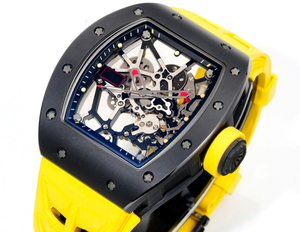 New Exquisite Skeleton Design Ceramic <b>Watch</b> <b>Rubber</b> Strap Mechanical <b>Watch</b> Men's Sports High End <b>Watch</b> - Product Image 2