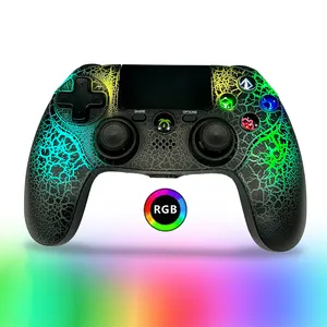 2024 WISDOM PCCW New Design RGB Light Joystick Game pad For PS4 Dual Shock Wireless joysticks game controllersr For PlayStation