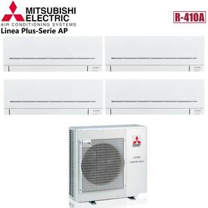 Climatiseur Mitsubishi Electric Quadri Split Inverter Series AP 9 + 9 + 9 + 12 Con MXZ-4E72VA R-410 Wi-Fi en option 9000 + 12000 - Product Image 2