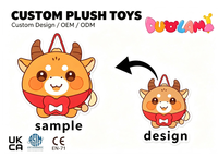 Peluche OEM de haute qualité en tissu doux pour enfants, idéale comme cadeau promotionnel d'entreprise