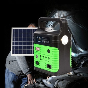 Station d'alimentation solaire portable, kit d'urgence, batterie lithium-ion, radio solaire de camping alimentée par l'énergie solaire, lampe torche - Product Image 3