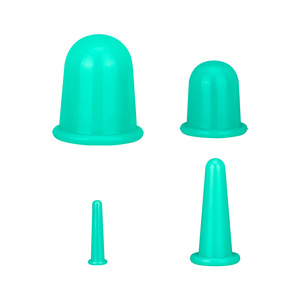 Lot de 4 ventouses en silicone réutilisables pour le corps et le visage – Kit d'outils manuels en gros - Product Image 2