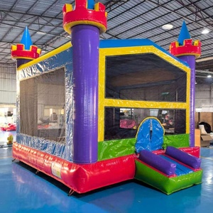 Château gonflable de qualité commerciale avec toboggan intégré, structure de saut pour enfants, idéal pour les fêtes et la location à domicile - Product Image 6