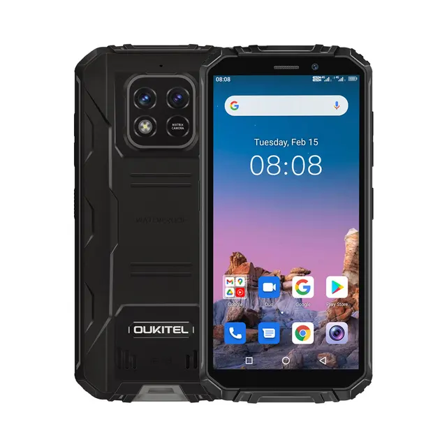 Global Version Oukitel WP18 Rugged Smartphone 5.93" 4G+32G 12500mAh Android 11 Mobile Phone HelioA22 13MP Quad Core Cell Phone