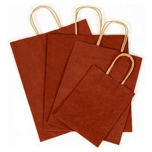 Bolsas de Papel Kraft con Asas Retorcidas para Regalos Navideños, Multiusos, Aptas para Cualquier Ocasión, Resistentes, de Gran Capacidad, Bolsas de Papel para Compras - Product Image 3