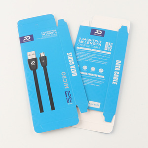 Caja de Embalaje Personalizada Reciclable para Accesorios de Teléfono, para Exhibición de Cables de Datos en Tiendas - Product Image 2