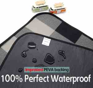 Wholesale <b>Blanket</b> Custom Outdoor Camping Rug Beach Mat Portable Foldable Cotton Canvas <b>Picnic</b> Pad Waterproof - Product Image 3