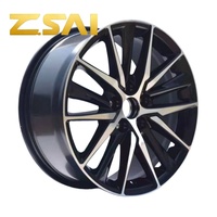 Rines de Aleación Forjados Personalizados de 17, 18 y 19 Pulgadas con Acabado Negro Pulido, 5x114.3 5x120 para Autos de Pasajeros Toyota, Honda, BMW