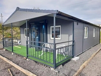 Venta al por mayor de fábrica: Moderna casa contenedor de lujo plegable y expandible de 20 y 40 pies, con 2 o 3 dormitorios, duradera, para complejos turísticos al aire libre.