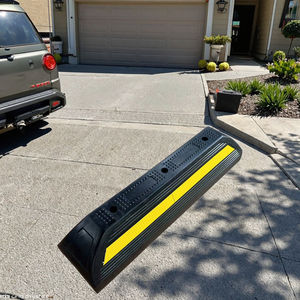 Hoge Kwaliteit 100Cm Geel Zwart Plastic Rubber Stopper Parkeerplaats Protector Rijbaan Stoepranden Parking Meta MR-WSR100D - Product Image 3
