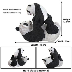 Figurines d'animaux réalistes en plastique : Léopard des neiges, Ours, Lion, Léopard, Panda – Jouet éducatif pour enfants sur la faune sauvage - Product Image 6