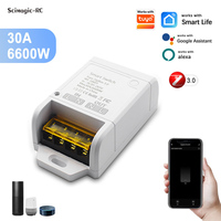 Module de relais intelligent Zigbee 3.0 WIFI 30A, AC 85-250V 220V 6600W, télécommande Smart Life, Alexa, Google Home, automatisation