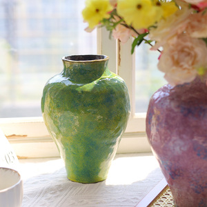 แจกันเซรามิกจิงเต๋อเจินแจกันสร้างสรรค์งานแฮนด์เมดแจกันดอกไม้ไฮโดรโพนิกการจัดดอกไม้ในห้องนั่งเล่นการตกแต่งเดสก์ท็อปเครื่องประดับ - Product Image 2