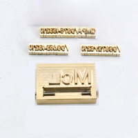 Usine Offre Spéciale Logo Personnalisé Métal Laiton Alphabet Numéro Timbre Feuille De Cuir Estampage Die Métal Lettre Estampage
