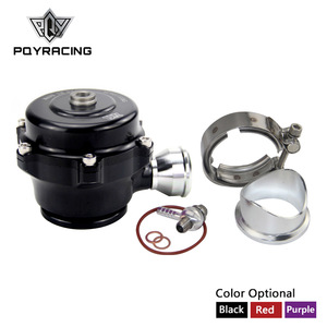 Valve d'échappement universelle TAL 50 mm avec bride V-Band pour amélioration de la performance automobile, en aluminium rouge, noir, violet - Product Image 5