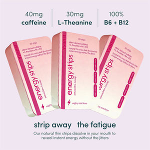 Bandes orales énergétiques personnalisées OEM/ODM pour adultes, soutien immunitaire, certifiées GMP, action instantanée, faible teneur en sucre, complément alimentaire végétalien - Product Image 6