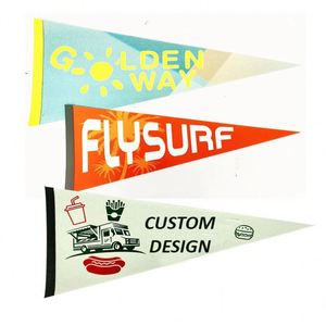 2025 Professional Factory Blank <b>Garden</b> Double Sided Custom Advertising Pennant Flag - Product Image 1