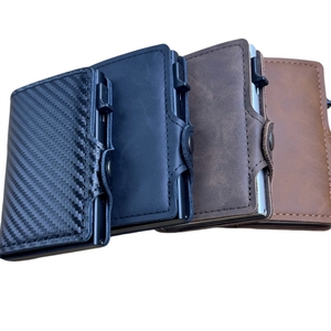 Portefeuille de luxe pour homme avec blocage RFID, porte-cartes de crédit antivol, porte-monnaie en métal pour hommes, porte-cartes bancaires, Portofel - Product Image 1