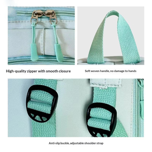 Sac à dos scolaire léger Hojo Training Class avec logo personnalisé, fermeture éclair, double bretelles, pour filles, nouveau modèle 2026, contraste de couleurs - Product Image 4