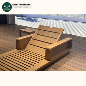 Chaise longue en teck moderne et minimaliste pour l'extérieur, directement <span class=keywords><strong>de</strong></span> l'usine, pour la piscine, la plage, le <span class=keywords><strong>bain</strong></span> <span class=keywords><strong>de</strong></span> <span class=keywords><strong>soleil</strong></span> ou le lit <span class=keywords><strong>de</strong></span> bronzage - Product Image 2