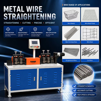 Máquina Enderezadora de Alambre de 2-6 mm, Máquina de Corte y Enderezamiento de Alambre, Máquina Automática para Enderezar Alambre de Hierro Galvanizado
