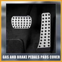 2pcs Couvre-pédales de frein et de gaz anti-dérapant pour Mercedes-Benz C E S GLC GLE GLK SLK CLS SL Class