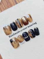 Vente en gros d'usine : Ongles à presser en acrylique faits main de haute qualité, styles mixtes aléatoires avec livraison stable