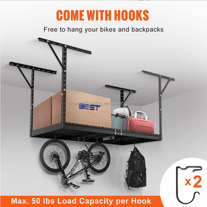 Trên nhà để xe lưu trữ giá trần thả xuống có thể điều chỉnh trần nhà để xe giá nhà để xe có thể điều chỉnh Trần kệ móc - Product Image 4