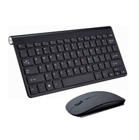 Kit de Teclado y Ratón Inalámbrico 2.4G Compacto y Portátil con Tecla de Comando y Atajos Multimedia para iPad, Mac, Android, Windows, Tablet y PC