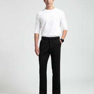 Premium Down-Infused <strong>Winter</strong> Warm Pants Men's 3D Dynamic Waist High Stretch Nylon Blend <strong>Golf</strong> <strong>Trousers</strong> Business Casual Straight - Product Image 2