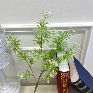 Estilo <span class=keywords><strong>de</strong></span> bosque al aire libre Guía <span class=keywords><strong>de</strong></span> camino blanco y verde fresco Arreglo floral Decoración <span class=keywords><strong>Hortensia</strong></span> verde Delphinium Planta verde - Product Image 2